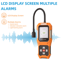 Detector de Gas Combustible Portátil SHIELD con Manguera Flexible, Pantalla a Color, Alarma de Luz y Sonido, Analizador de Gas de Mano para EX CH4 LGP