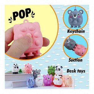 High Quality Plastic Silicone Keyboard Fidget Toy Keychain Lightweight Trendy Silent Clicking Mechanism Office Desk Anxiety ADHD - Product Image 2