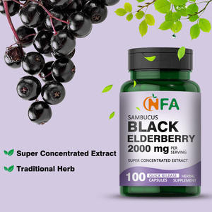 Lower Priect Sambucus Black Saúco Suplemento promueve la salud respiratoria y mejora el bienestar general Cápsulas de saúco - Product Image 4