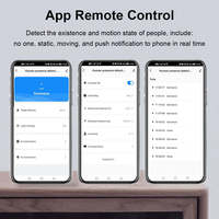 Sensor Kehadiran Manusia WiFi 24G Smart MM-Wave Radar, Detektor Pemasangan di Langit-langit, Sensor Keamanan Rumah Pintar