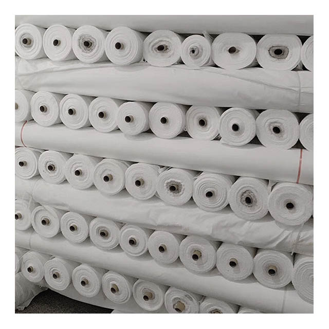 Оптовая продажа, ткань белого и бежевого цвета PFD, 100% полиэстер, самая дешевая серая/зеленая ткань из тафты для окрашивания