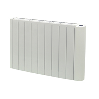 Radiador eléctrico de aluminio de inercia E09C 2000W no lleno de aceite montado en la pared con pantalla OLED, Programa de P1-P6, programa personalizado de la P7-P9