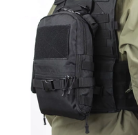 Sac à dos tactique multifonctionnel ultra-léger imperméable pour montage extérieur transfrontalier, fermeture éclair en polyester avec sac d'hydratation