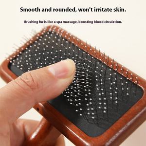 Commercio all'ingrosso in legno Pet rimozione peli cane gatto toelettatura <span class=keywords><strong>spazzola</strong></span> pettine <span class=keywords><strong>per</strong></span> animali domestici - Product Image 3