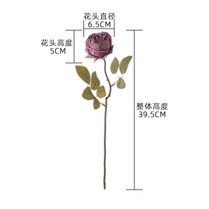 ดอกกุหลาบประดิษฐ์ CallaFloral ก้านเดี่ยว ขอบสีไหม้ สำหรับตกแต่งงานแต่งงาน สีเหลืองขาว งานฝีมือผ้าทอ - Product Image 4