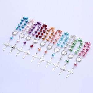 Perla semplice rosario di un milione grande regalo cattolico per la prima comunione e la conferma <span class=keywords><strong>gioielli</strong></span> cristiani - Product Image 1