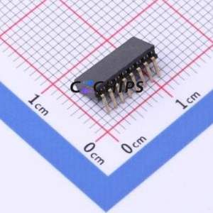 X1311FR-08-C43D24 Pin Socket Bent Lead Through Hole,P=1.27mm Connector 1x8P 1.27mm Square Hole Right Angle Insert - Product Image 2