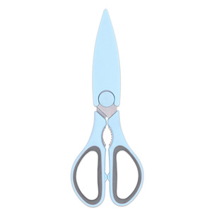 Kitchen Scissors Stainless Steel Blue Straight Head For Home Use Cutting Chicken Bones And Walnuts - Product Image 4