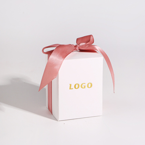 CSMD Chinese Manufacturer <strong>Personal</strong> Logo Accept <strong>Sweets</strong> Packaging Art Paper Material White Wedding Souvenirs Box for Wedding Party - Product Image 4