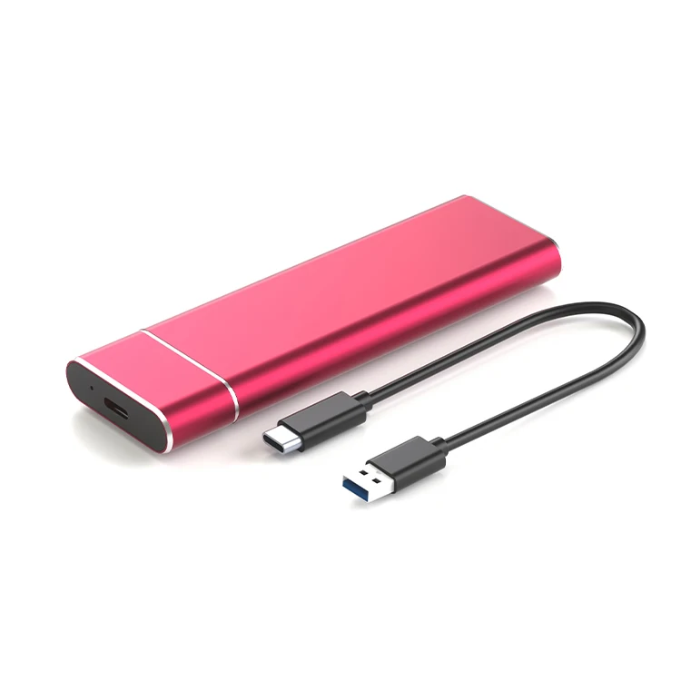 Aluminum Alloy TYPE C Interface Solid State Drive Box Tool-Free M.2 Mobile Hard Drive Case Supports NGFF Single Protocol