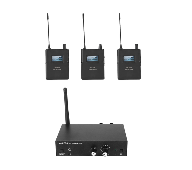 ANLEON Professional S3D Digital Wireless Light-weight In-Ear Monitor System Stereo Sound Live Show Band Stage