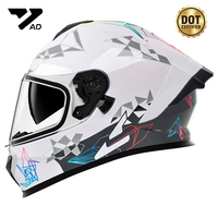 Casques de moto intégraux de haute qualité certifiés DOT, design personnalisé avec casque de vélo confortable, vente en gros d'usine