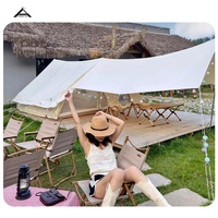 Tente de camping extérieure BOTEEN à une chambre, tente de glamping, tente de safari à bulles pour pique-nique d'été, résistante au vent, imperméable 3000 mm, 8-10 personnes