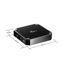 ZYSY Android TV BOX X96mini 9.0 2GB 16GB Amlogic S905W Quad Core 2.4GHz WiFi 1080P Mini Smart Box 2022 Lecteur Multimédia