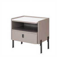 Table de chevet en bois massif, éco-responsable, grande capacité de rangement, style contemporain, idéale pour appartement et chambre à coucher, directement de l'usine