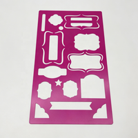 Pochoirs métalliques modernes personnalisés – Gabarits de sérigraphie gravés réutilisables pour Bullet Journal et projets d'artisanat DIY