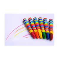 Couleurs vives Crayon cire bio classe Pack Durable arc-en-ciel Art ensembles enfants pour l'école maternelle salles de classe peinture lavable