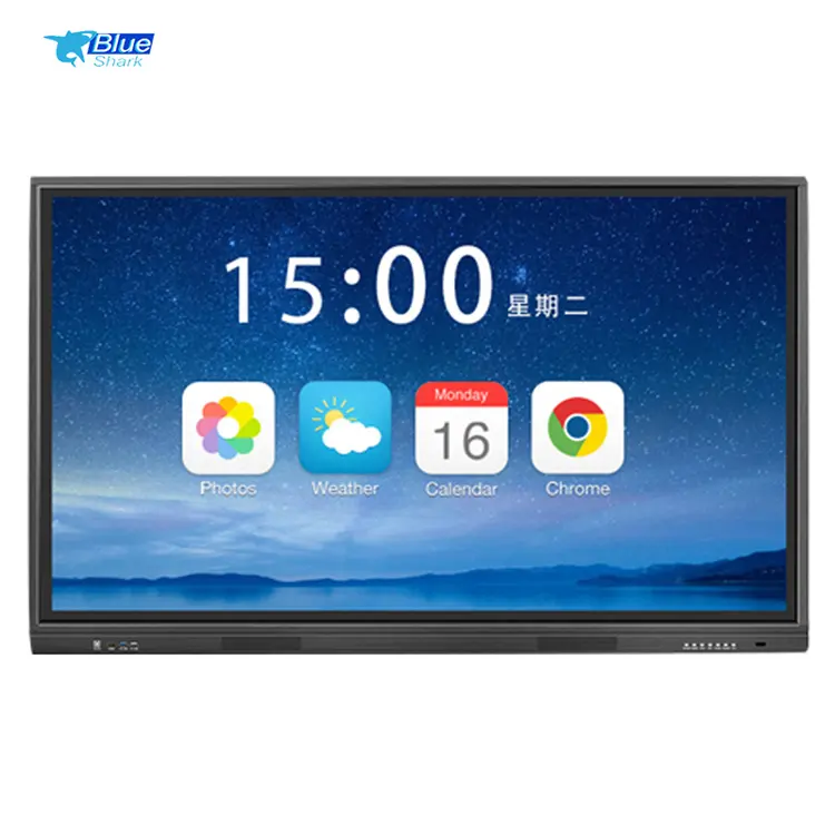 55 65 75 85 Inch Classroom Digital 4K LCD Display Educational Panel Touch Screen Smart Board Interactive Whiteboard
