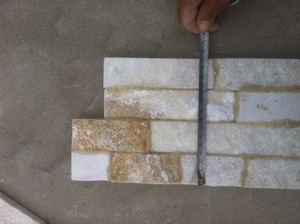 Natural White <strong>Split</strong> <strong>Face</strong> Tile Culture Stone Rustic <strong>Slate</strong> for Wall Cladding for Rusty Cement Stone Panel - Product Image 3