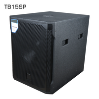 Caisson de basses actif TB15SP 1300W, haut-parleur de basses PA professionnel à haut rendement pour la scène, la location de DJ, les événements sonores en direct