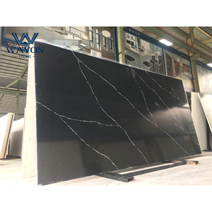 Tấm Đá Thạch Anh Đen 2Cm, Tấm Đá Thạch Anh Đen Đen Nero Calacatta - Product Image 6