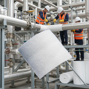 <span class=keywords><strong>Rouleau</strong></span> d'isolation en feutre d'aérogels nano 0,017 W/mK, classe A, ignifuge, flexible pour les systèmes HVAC, les réservoirs <span class=keywords><strong>de</strong></span> stockage et les tuyaux - Product Image 1