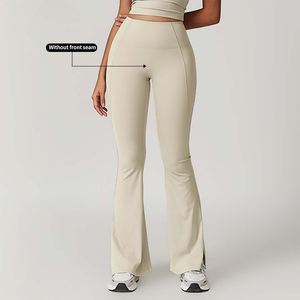 <span class=keywords><strong>Leggings</strong></span> Deportivos de Secado Rápido para Gimnasio, Pantalones de Yoga de Cintura Alta y Pierna Ancha, <span class=keywords><strong>Leggings</strong></span> de Yoga con Efecto Levanta Glúteos para Mujer - Product Image 3