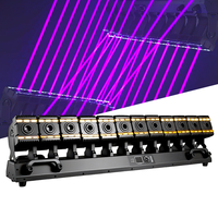Barre de lumière laser mobile Igracelite à 12 têtes, 210W RGB DMX512 RDM avec 432 LED Wash Lights pour DJ, discothèque, scène