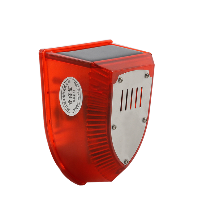 Solar Led Siren Ultrasonic Monkey Cat Dog Bird Wild Boar Repeller Audible and Visual Alarm