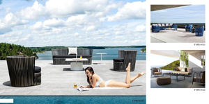 Ensemble <span class=keywords><strong>de</strong></span> canapés d'extérieur modernes en teck <span class=keywords><strong>de</strong></span> luxe, alliage d'aluminium et rotin - Meubles <span class=keywords><strong>de</strong></span> <span class=keywords><strong>jardin</strong></span> durables et imperméables pour villa, hôtel, cours - Product Image 4