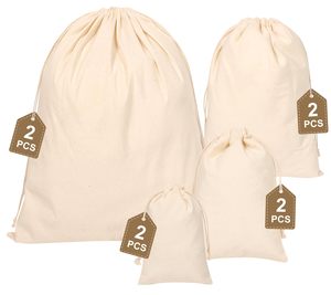 Custom Cotton <b>Drawstring</b> Pouch <b>Bag</b> Organic Cotton Gift Jewelry Packaging <b>Bag</b> Eco-Friendly Storage Gift <b>Bag</b> for Party Favor - Product Image 5