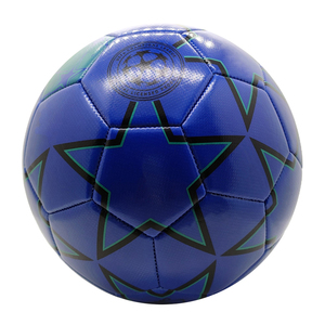 Balón de Fútbol PVC con Textura de Grano de Arroz Azul, Logotipo Personalizado, Tamaño 5, Duradero, Hecho en Vietnam - Product Image 1