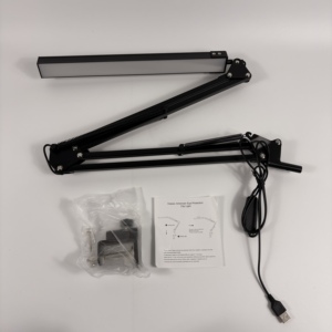 Lámpara de Escritorio LED Moderna y Sencilla con Clip Metálico Plegable, Brazo Largo, Control Táctil y Brillo Regulable para Lectura - Product Image 6