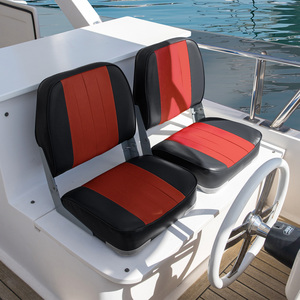 Assento de barco de pesca personalizado com encosto baixo luxuoso dobrável à prova d'água para barco marinho, 1 peça por atacado
