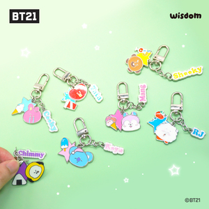 สำหรับ BT21 K-POP พวงกุญแจโลหะ K-CULTURE สำหรับผู้ใหญ่พวงกุญแจการ์ตูนลายตุ๊กตาเครื่องประดับแฟชั่น - Product Image 4