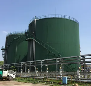 Biogas reator anaeróbico fermentador de aço de reação