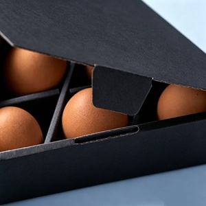 Cartón para Huevos Triangular con Logotipo Personalizado, Caja <span class=keywords><strong>de</strong></span> Papel Reciclable para 6 Huevos, Contenedor <span class=keywords><strong>de</strong></span> Almacenamiento Ecológico para Granjas y Comercios - Product Image 5