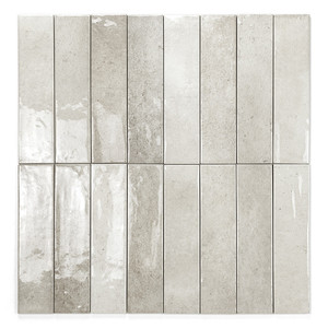 Azulejos Rio Greige 6x25 cm Brillantes con Bordes Irregulares de 8 mm de Grosor - Product Image 1
