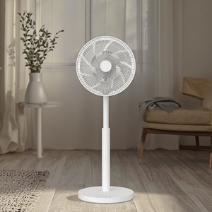 Ventilateur sur pied RUNAL 12 pouces à faible bruit, rechargeable, avec télécommande, oscillant, contrôlable par application, haute puissance, hauteur réglable - Product Image 1