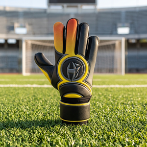 Professional Outdoor Training Goalkeeper Gloves Full-Finger Non-Slip <b>Hook</b> Loop Closure Breathable Durable Contact Latex Gloves - Product Image 3