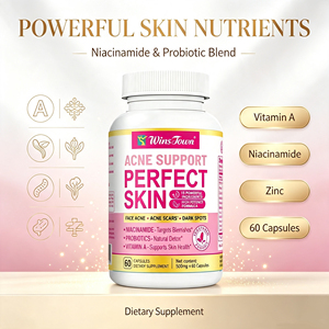 Private Label Skin Acne support capsules niacinamide probiotic vitamin A clear skin care natural dietary supplement capsulies - Product Image 5