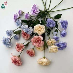 Flores Artificiales de Rosa, de Plástico y Seda, Realistas, Accesorios para Fotografía de Bodas, Estilo Moderno - Product Image 2