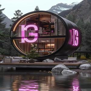 4-6 Person <strong>Canada</strong> Red Cedar Outdoor Barrel Sauna with <strong>Wood</strong> Burning <strong>Stove</strong> &amp; Can and Ice Bath Combo - Product Image 5