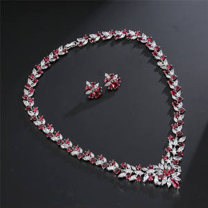 RAKOL SP035 Juego de Joyería de Lujo con Cristales de Circonio, Collar de Circonio Cúbico de Arabia Saudita para Bodas - Product Image 3