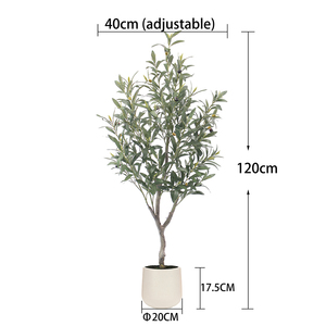 Vente flash : Olivier artificiel en plastique, faux olivier pour la décoration <span class=keywords><strong>de</strong></span> la <span class=keywords><strong>maison</strong></span>, du bureau ou du jardin, en vente - Product Image 1