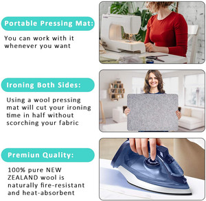 Tapis <span class=keywords><strong>de</strong></span> <span class=keywords><strong>fer</strong></span> Portable en <span class=keywords><strong>laine</strong></span> avec feutre, nouvelle-zélande, pour le repassage, 100% - Product Image 4
