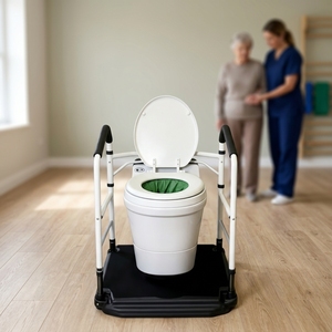 WC sans eau portable à chasse automatique et siège chauffant carré pour camping-car, hôpital, camping et bateau - Product Image 1