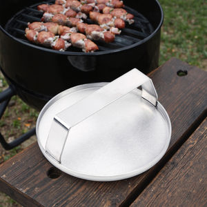 <span class=keywords><strong>Smash</strong></span> <span class=keywords><strong>Burger</strong></span> Press-Triturador de hamburguesas de acero inoxidable de 5,9 pulgadas con asa para <span class=keywords><strong>plancha</strong></span> y parrilla - Product Image 1