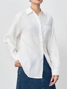 <span class=keywords><strong>Camicia</strong></span> in <span class=keywords><strong>lino</strong></span> da <span class=keywords><strong>donna</strong></span> <span class=keywords><strong>bianca</strong></span> 2025-<span class=keywords><strong>camicia</strong></span> a maniche larghe <span class=keywords><strong>di</strong></span> alta classe rilassata-nuovo Top <span class=keywords><strong>di</strong></span> stile - Product Image 3