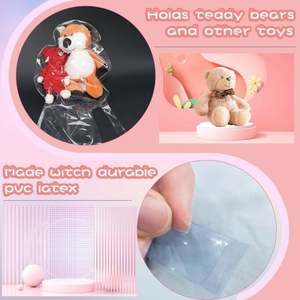 بالونات بوبو 30 بوصة شفافة قابلة للحشو، بالونات عملاقة شفافة بفتحة واسعة لحفلات أعياد الميلاد وعيد الفصح - Product Image 4